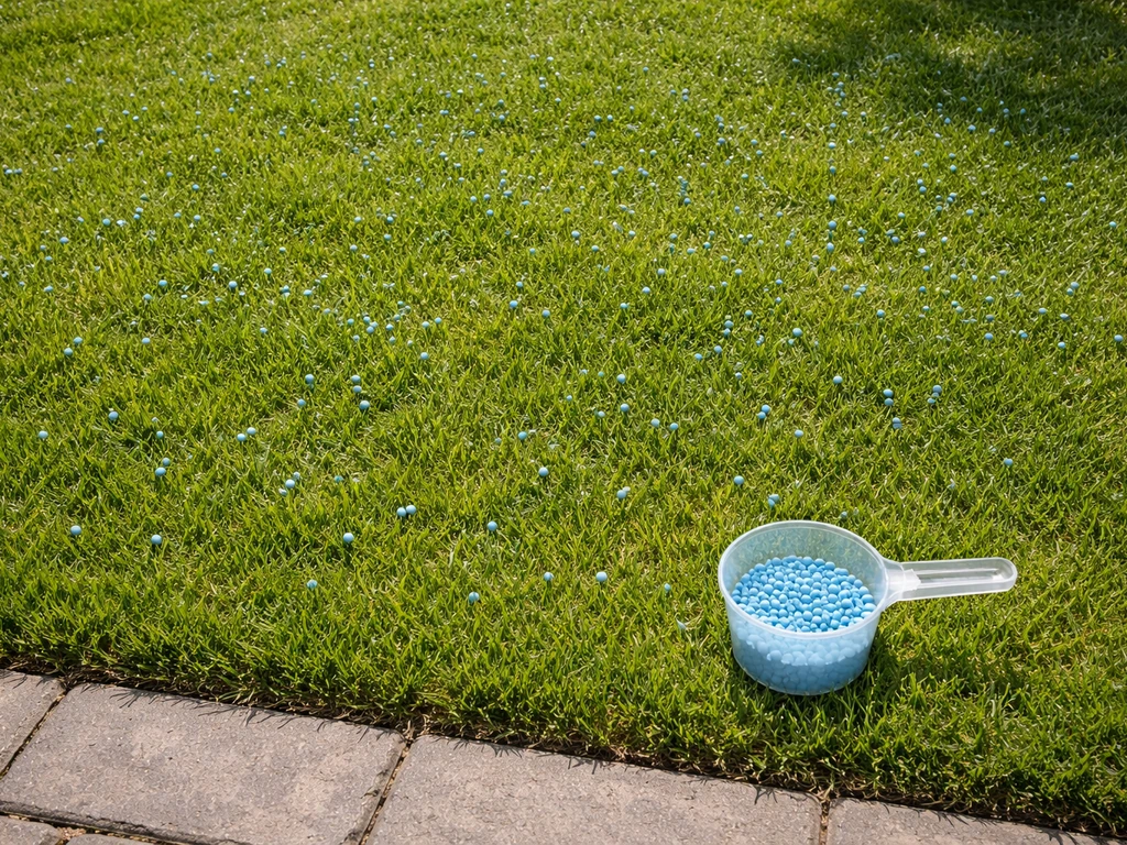 Hoeveel blauwe korrel op gazon: dosering en tijdstip NL