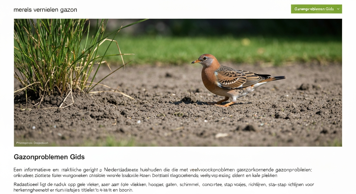 Merels vernielen gazon: herkennen, voorkomen en herstellen
